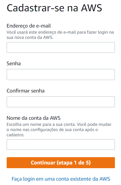 Formulário da Etapa 01