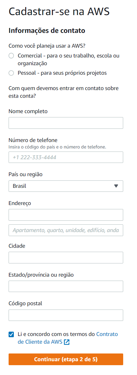 Formulário da Etapa 02