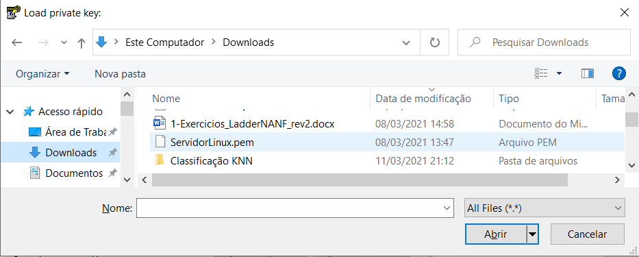 PuTTYgen Load