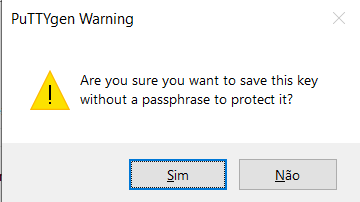 PuTTYgen Warning